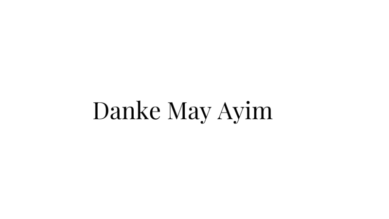 Danke May Ayim